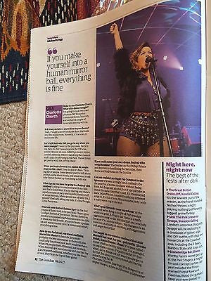 CHARLOTTE CHURCH Photo UK Guardian Festival Interview May 2017