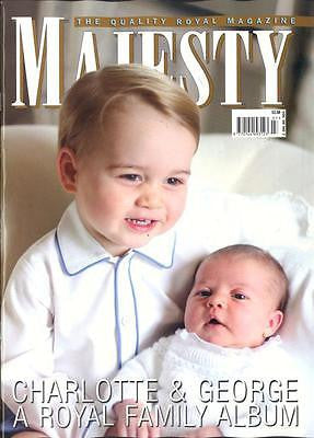 (UK) MAJESTY Magazine  ROYAL BABY PRINCESS CHARLOTTE & PRINCE GEORGE PHOTO COVER