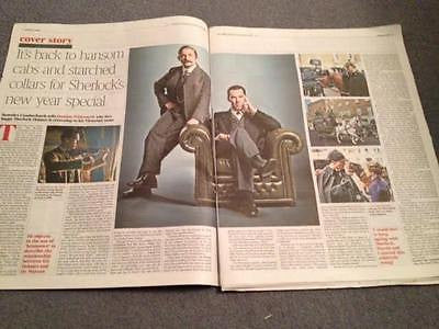 Sherlock BENEDICT CUMBERBATCH PHOTO COVER INTERVIEW TIMES DECEMBER 2015