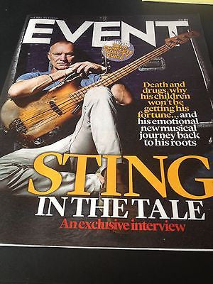 STING Exclusive Interview Dusty Springfield Jimmy Page EVENT Magazine June 2014