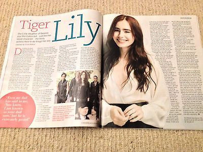LILY COLLINS interview PHIL UK 1DAY ISSUE 2014 NEW Suzanne Vega Robert Downey Jr