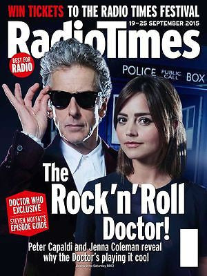 Doctor Who PETER CAPALDI PHOTO COVER RADIO TIMES MAGAZINE 19 SEPTEMBER 2015