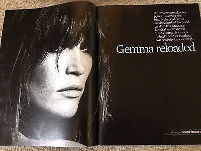 GEMMA ARTERTON PHOTO COVER INTERVIEW UK OBSERVER MAGAZINE 09/2016 DAVID SHRIGLEY