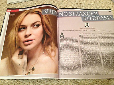 LINDSAY LOHAN PHOTO INTERVIEW SEPT 2014 RACHEL MCADAMS HARRY DEAN STANTON