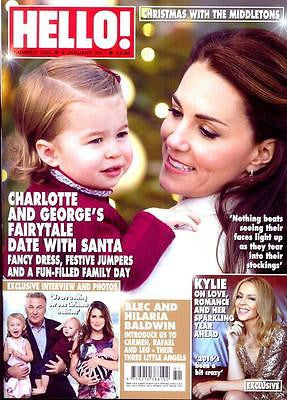 HELLO! magazine January 2017 Prince George and Princess Charlotte Kylie Minogue