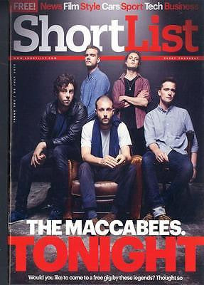 THE MACCABEES PHOTO COVER INTERVIEW SHORTLIST MAGAZINE 2015 ROBERT PATTINSON