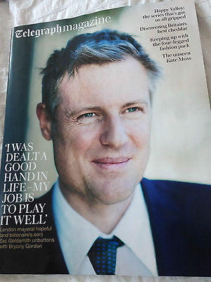 TELEGRAPH Magazine 02/2016 KATE MOSS UNSEEN Sarah Lancashire ZAC GOLDSMITH