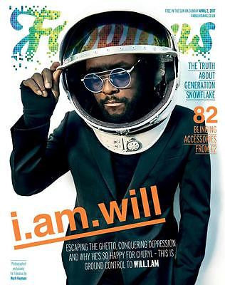 WILL.I.AM BLACK EYED PEAS PHOTO interview UK COVER Fabulous Magazine April 2017