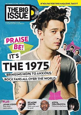 MATT HEALY - THE 1975 UK PHOTO COVER BIG ISSUE MAGAZINE - SEPTEMBER 2016