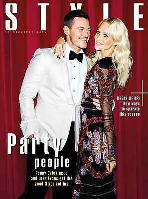 Luke Evans - Poppy Delevingne Photo Cover UK STYLE MAGAZINE December 2016