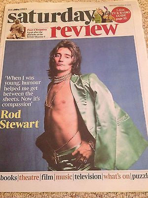 (UK) TIMES REVIEW OCTOBER 2015 ROD STEWART PHOTO INTERVIEW ELVIS COSTELLO