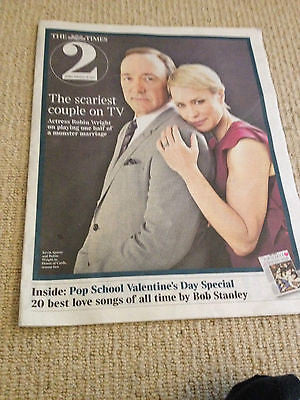 Times 2 Supplement February 2014 - Kevin Spacey & Robin Wright Joaquin Phoenix