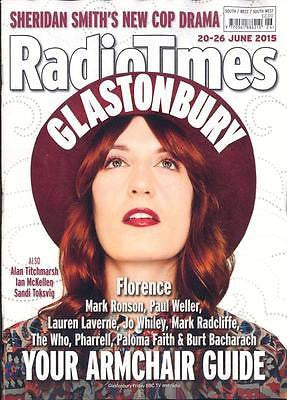 UK RADIO TIMES MAGAZINE - FLORENCE WELCH + THE MACHINE - THE WHO - JUNE 2015