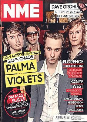NME MAGAZINE 2015 PALMA VIOLETS DAVE GROHL FLORENCE + THE MACHINE LAURA MARLING