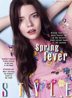 (UK) STYLE MAGAZINE MARCH 2016 The Witch ANYA TAYLOR-JOY PHOTO COVER INTERVIEW