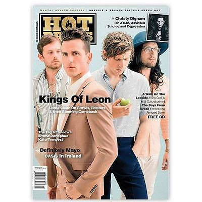 KINGS OF LEON PHOTO interview HOT PRESS MAGAZINE OCT 2016 & Free Armored Dawn CD
