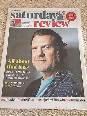 (UK) TIMES SATURDAY REVIEW MAY 2015 BRYN TERFEL SWEENEY TODD PHOTO INTERVIEW