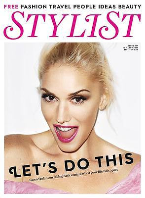 (UK) STYLIST MAGAZINE GWEN STEFANI PHOTO COVER INTERVIEW MARCH 2016 NEW