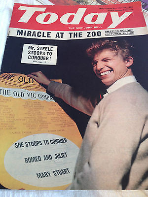 TODAY MAGAZINE NOVEMBER 1960 TOMMY STEELE PHOTO COVER