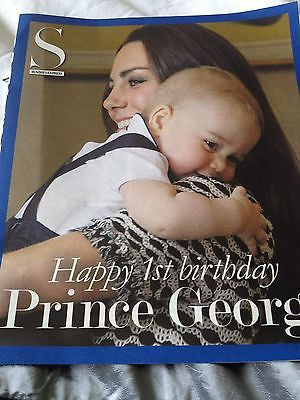 KATE MIDDLETON prince george alexander Royal Baby PHOTO Supplement 1ST BIRTHDAY