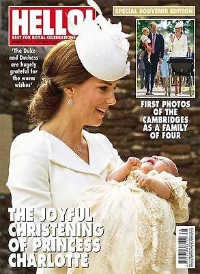 (UK) HELLO Magazine 07/13/15 ROYAL BABY PRINCESS CHARLOTTE CHRISTENING SOUVENIR