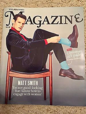 MATT SMITH - Doctor Who Photo Cover 1 Interview Times UK magazine November 2016