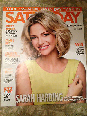 SARAH HARDING Jerome Flynn Ripper Street ANNE ASTON UK SATURDAY MAGAZINE 2015