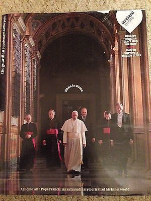 POPE FRANCIS AT HOME - AN EXTRAORDINARY PORTRAIT UK Guardian Magazine Sept 2016