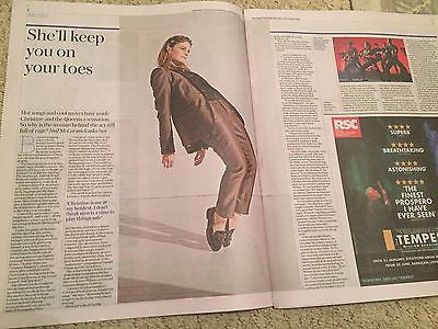 CHRIS PRATT Photo Cover Telegraph Review Dec 2016 NEW Christine and the Queens