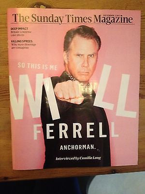 ANCHORMAN 2 uk mag 2013 WILL FERRELL RON BURGUNDY interview TIMES Exclusive