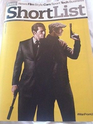 (UK) SHORTLIST MAGAZINE AUGUST 2015 HENRY CAVILL ARMIE HAMMER UNCLE PHOTO COVER