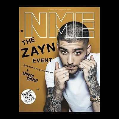 ZAYN MALIK Photo Cover interview UK NME MAGAZINE MARCH 2016