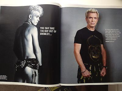 BILLY IDOL UK PHOTO COVER INTERVIEW TIMES MAGAZINE OCTOBER 18 2014