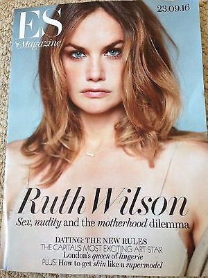 RUTH WILSON Photo Cover interview UK LONDON ES MAGAZINE SEPTEMBER 2016