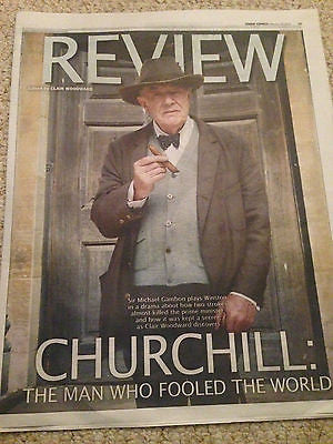 Winston Churchill MICHAEL GAMBON PHOTO COVER INTERVIEW February 2016