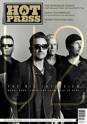 Songs of Innocence U2 BONO PHOTO COVER interview HOT PRESS MAGAZINE NOV 2014