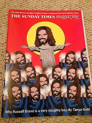 RUSSELL BRAND PHOTO INTERVIEW TIMES MAGAZINE MAY 2015 JUDI DENCH JULIE CHRISTIE