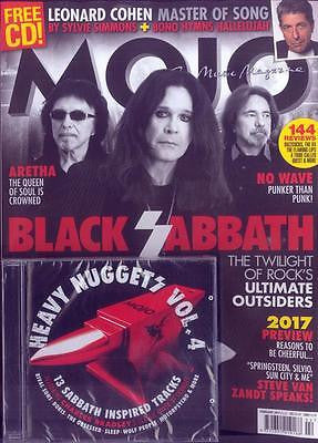 MOJO magazine - February 2017 Black Sabbath Leonard Cohen & 13 Track CD