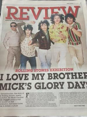 The Rolling Stones MICK JAGGER CHRIS PHOTO COVER EXPRESS REVIEW MARCH 2016