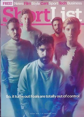 THE FOALS Photo Cover interview UK SHORTLIST MAGAZINE AUGUST 2016 - ANDY SAMBERG