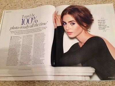 Phil LILY COLLINS PHOTO INTERVIEW UK YOU MAGAZINE AUGUST 2015