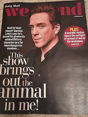 Weekend Magazine 18 February 2017 Damian Lewis Jo Wood Sally Dexter Toyah Wilcox