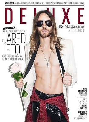 30 Seconds To Mars JARED LETO Photo Cover interview DELUXE MAGAZINE March 2014