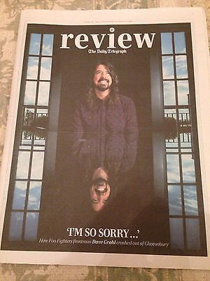 FOO FIGHTERS Dave Grohl PHOTO INTERVIEW TELEGRAPH JUNE 2015 DAVID SUCHET POIROT