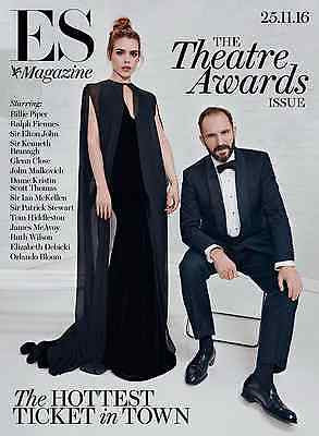Billie Piper Ralph Fiennes Kenneth Branagh Cover ES London Magazine 24/11/2016