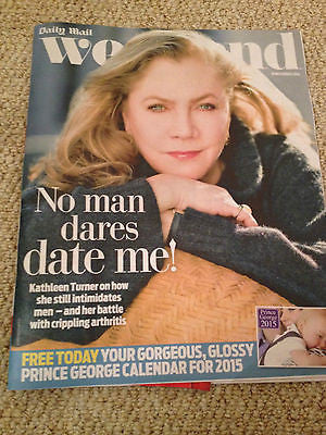 WEEKEND MAGAZINE 2014 KATHLEEN TURNER AUDREY HEPBURN TYNE DALY RICHARD HAMMOND