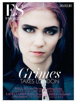 Visions GRIMES Photo Cover interview UK ES MAGAZINE FEBRUARY 2016