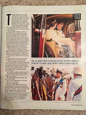 MATT SMITH - Doctor Who Photo Cover 1 Interview Times UK magazine November 2016