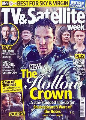 The Hollow Crown BENEDICT CUMBERBATCH PHOTO COVER UK TV & SATELLITE May 2016 NEW