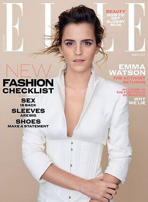 BRITISH ELLE magazine March 2017 - Emma Watson - Cover and Exclusive Interview